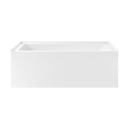 Char-Griller Voltaire 60 x 30 Skirted Left Drain Soaking Apron Bathtub in Glossy White with I - 1769844542470_203