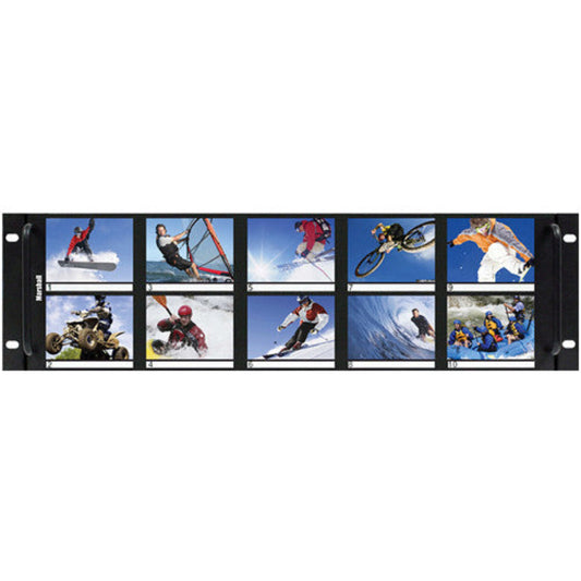 Marshall  3.5"X10 LCD Rack Mount w/SDI Loop Thru - V-R35P-SDI