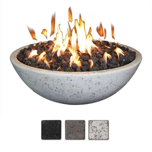 Grand Canyon Concrete Fire Bowl 39x13-Inch with Ring Burner FB3913-R