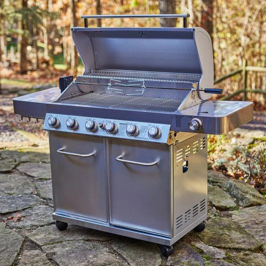 Monument Grills Classic 77352 Series | 6 Burner Propane Gas Grill in Stainless Steel - 77352