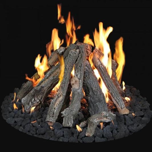 Grand Canyon  Arizona Weathered Oak Log Set For Fire Pits (16 PC.)  FPAWO-30/36