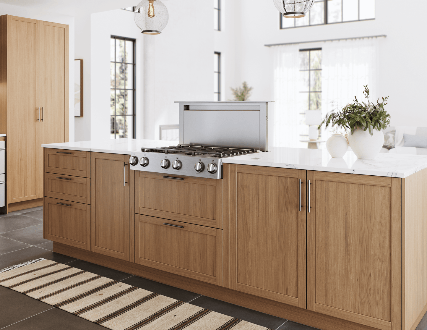 ZEPHYR Treviso Downdraft, 14" rise, 30" Width, SS, 600 CFM in Stainless Steel  - ZTVE30AS