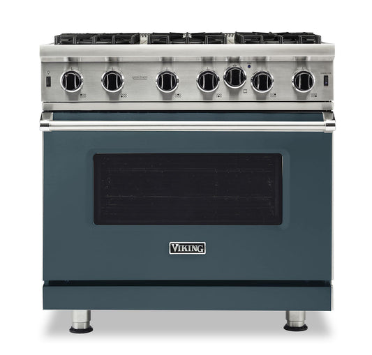 VIKING 36" Open Burner Gas Range Viking 5 Series Gray - VGIC53626BSQ