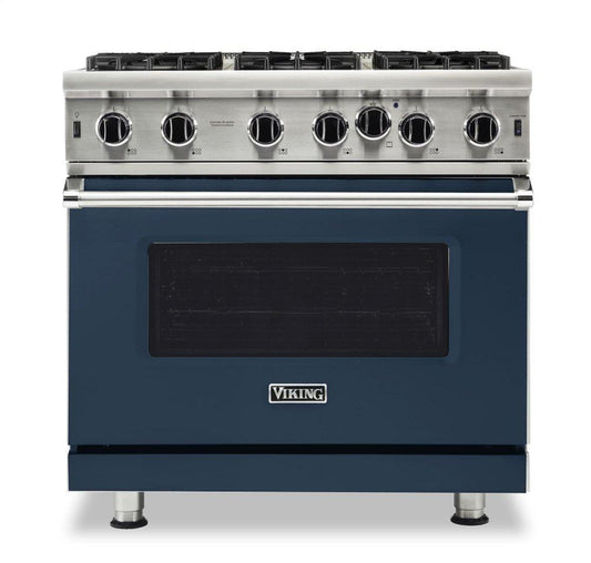 VIKING 36" Open Burner Gas Range Viking 5 Series Blue - VGIC53626BSB