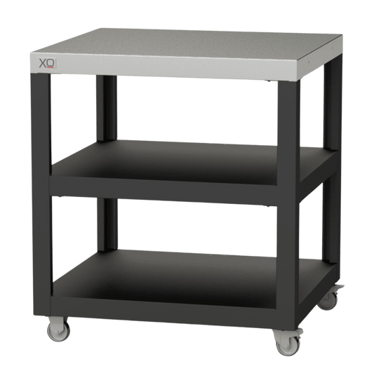 XO APPLIANCE XOPIZZA1PREP Prep Cart for XOPIZZA1 Black On Stainless - XOPIZZA1PREP