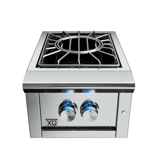 XO APPLIANCE XOGPOWER60KL 16" Power Side Burner 60,000 BTU LP in Stainless Steel - XOGPOWER60KL