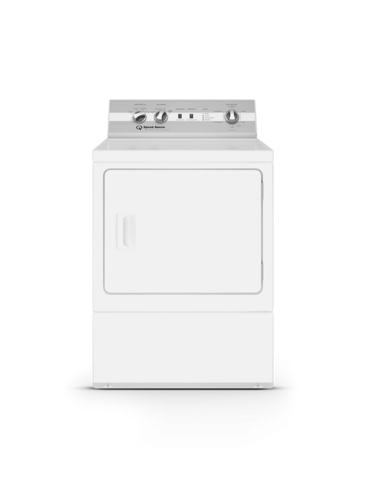 SPEED QUEEN DC5004WE DC5 Sanitizing Electric Dryer with Pet Plus Extended Tumble Steam  White - DC5004WE