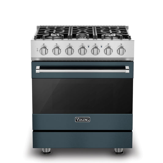 VIKING 30" Self-Cleaning Dual Fuel Range Viking 3 Series Gray - RVDR33025BSQ