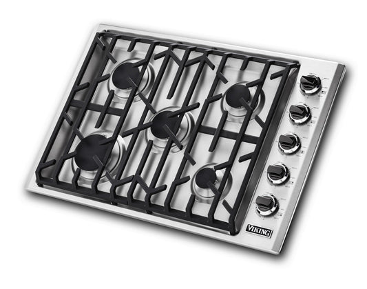 VIKING 30" Gas Cooktop in Stainless Steel - VGSU53015BSSLP