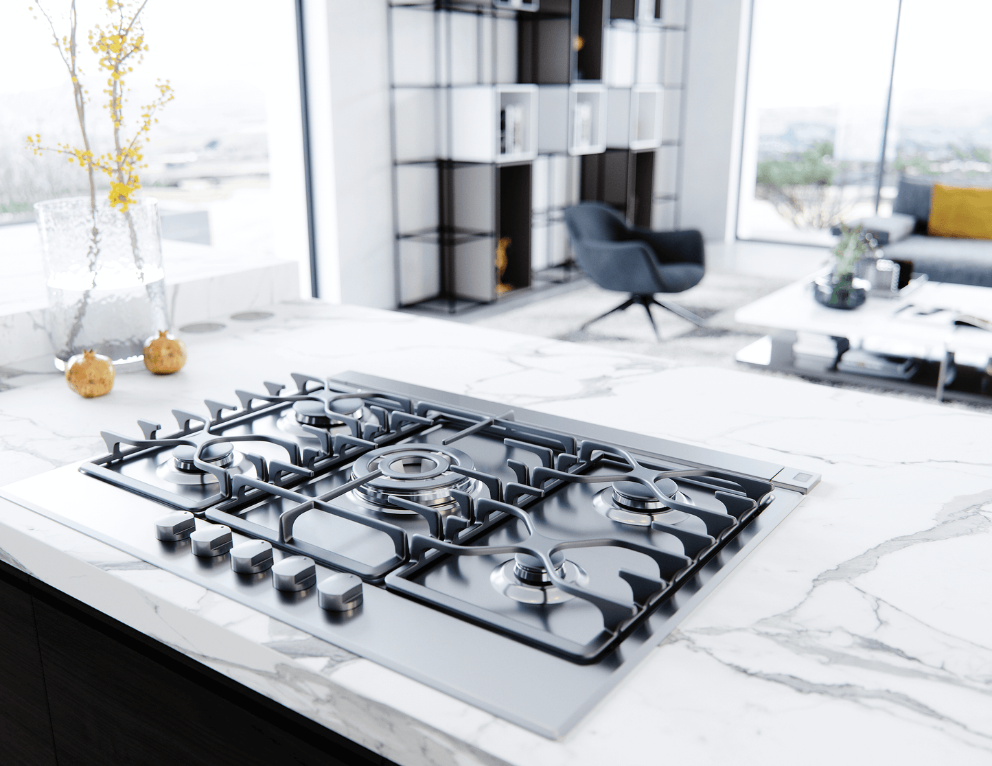ZEPHYR Lift Downdraft, 18" rise, 30" width in Stainless Steel - DLIE30ASX