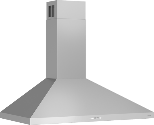 ZEPHYR Brisas Traditional Pyramid Wall, 36" SS, ACT, LED in Stainless Steel - BVEE36CS