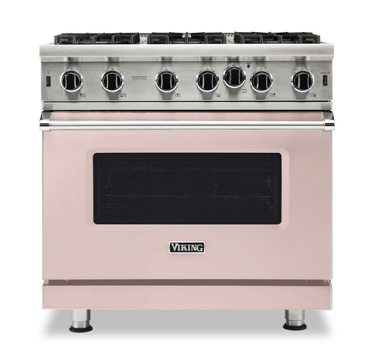VIKING 36" Open Burner Gas Range Viking 5 Series Pink - VGIC53626BBHLP