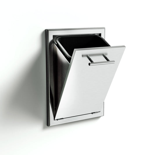XO APPLIANCE XOG18TRASH1 18" in Stainless Steel Trash Tilt Out Center in Stainless Steel - XOG18TRASH1