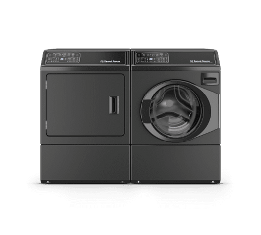 Speed Queen FF7012BN 27 Inch Front Load Right Hinge Washer & Speed Queen DF7004BE 27 Inch Electric Dryer - Speed Queen-FF7012BN-DF7004BE