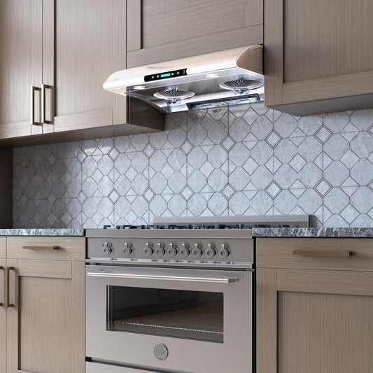 XO APPLIANCE XOA36W 550 CFM 36" Filter Free Under Cabinet Range Hood White - XOA36W