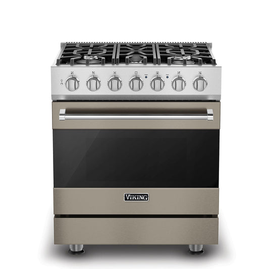 VIKING 30" Self-Cleaning Dual Fuel Range Viking 3 Series Gray - RVDR33025BNALP