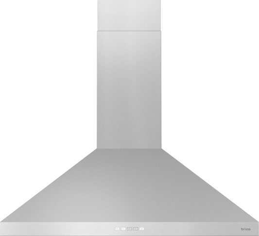 ZEPHYR Brisas Traditional Pyramid Wall, 30" SS, ACT, LED in Stainless Steel - BVEE30CS
