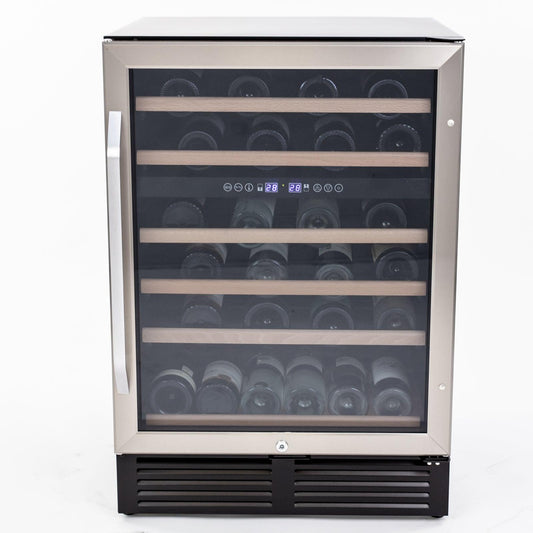 AVANTI Avanti 49 Bottle Dual-Zone Wine Cooler in Stainless Steel - WCR496DS