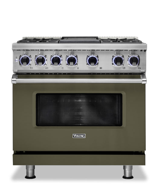 VIKING 36" Dual Fuel Range - VDR7362 Viking 7 Series Gray - VDR73624GMALP