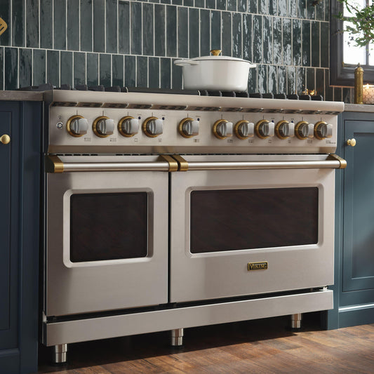 VIKING 48" Dual Fuel Range - VDR548 Viking 5 Series in Stainless Steel - VDR5488BSS