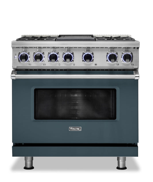 VIKING 36" Dual Fuel Range - VDR7362 Viking 7 Series Gray - VDR73624GSQ