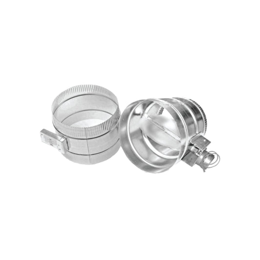 XO APPLIANCE XOMA08 8" Automatic Make Up Air Damper Set in Stainless Steel - XOMA08