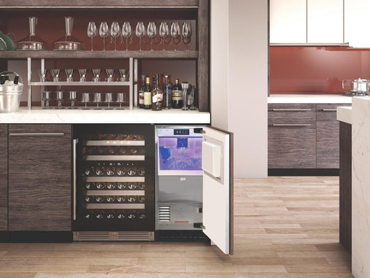 XO APPLIANCE XOUIM1585NO 15" Nugget Ice Maker Panel Ready Gravity Drain Custom Panel Ready - XOUIM1585NO