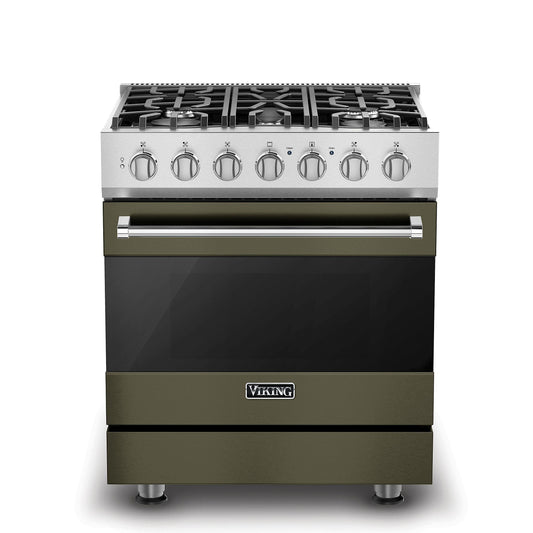 VIKING 30" Self-Cleaning Dual Fuel Range Viking 3 Series Gray - RVDR33025BMALP