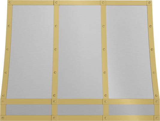 ZEPHYR BKFT36ASG Forte Hood Banding Kit, 36in, Satin Gold Finish Gold - BKFT36ASG
