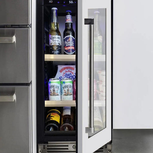 XO APPLIANCE XOU15BCGOR 15" Beverage Center, Panel Ready Glass, Right Hinge Custom Panel Ready - XOU15BCGOR
