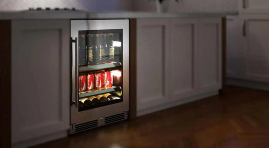 XO APPLIANCE XOU15BCSFR 15" Beverage Center, Solid in Stainless Steel, Right Hinge in Stainless Steel - XOU15BCSFR