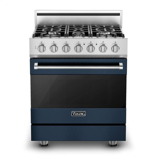 VIKING 30" Self-Cleaning Dual Fuel Range Viking 3 Series Blue - RVDR33025BSB