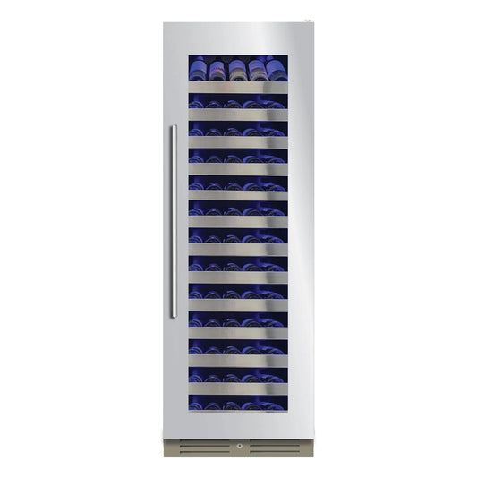 XO APPLIANCE XOU2470WGS Tall Single Zone Wine Cooler, Glass with in Stainless Steel Trim in Stainless Steel - XOU2470WGS