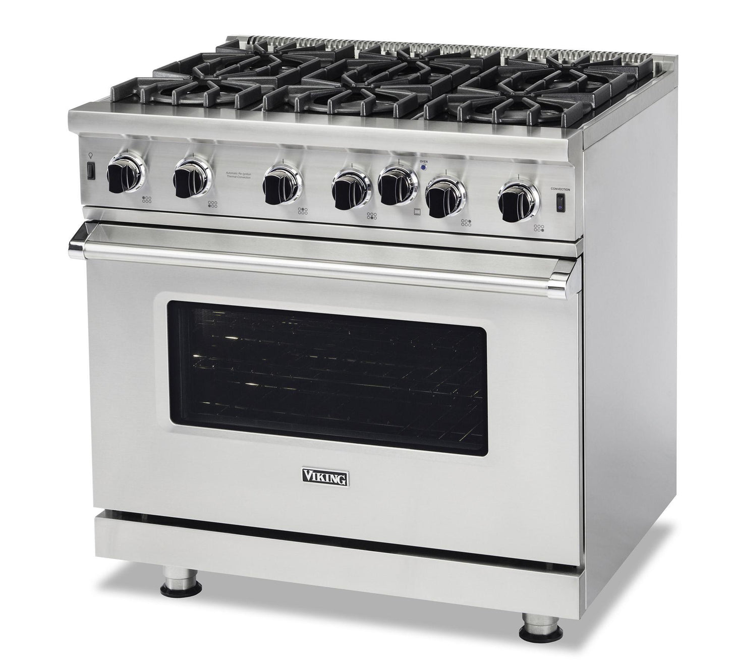 VIKING 36" Open Burner Gas Range Viking 5 Series Gray - VGIC53626BDG
