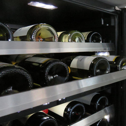 XO APPLIANCE XOU24WDZGOR 24" Wine Cooler, Dual Zone Panel Ready Glass, Right Hinge Custom Panel Ready - XOU24WDZGOR