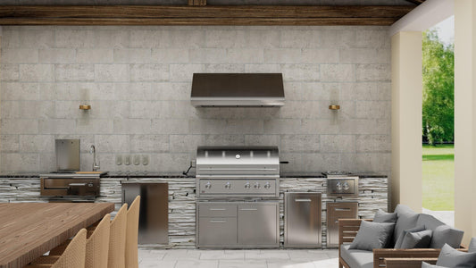 XO APPLIANCE XOGV36S Outdoor hood, 36"W, 33"D, 18"T, 1200CFM, LEDs, pro baffle filters in Stainless Steel - XOGV36S
