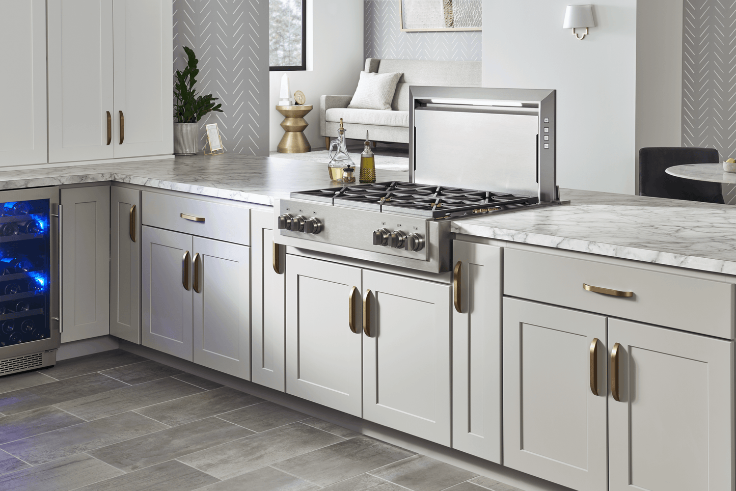 ZEPHYR Lift Downdraft, 18" rise, 30" width in Stainless Steel - DLIE30ASX