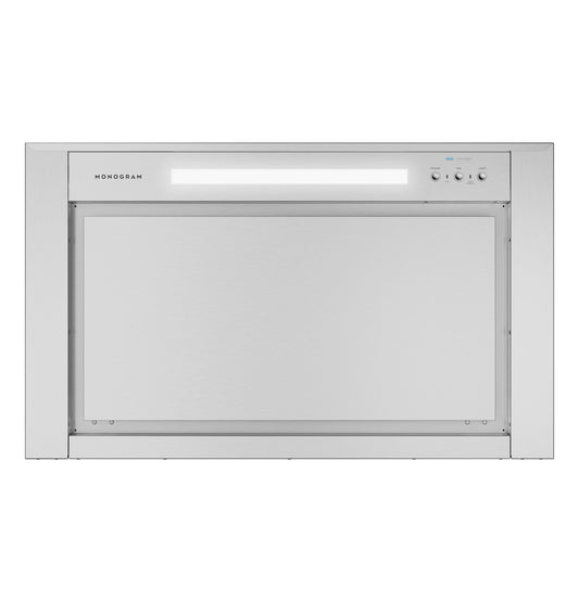 MONOGRAM Monogram 36" Wall-Mounted Pyramid Chimney Vent Hood with Air Quality Sensors in Stainless Steel - ZVWS361SRSS