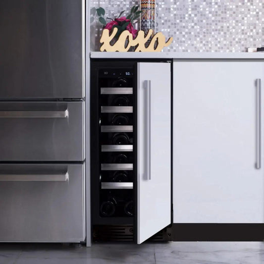 XO APPLIANCE XOU15WOFR Wine Cooler, 15" Solid Panel Ready Door, Right Hinge Custom Panel Ready - XOU15WOFR