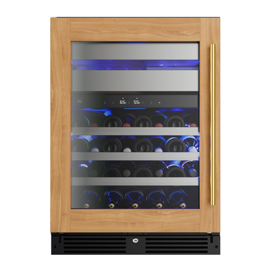 XO APPLIANCE XOU24WWGOL Wine and Weed 24" Panel Ready Glass, Left Hinge Custom Panel Ready - XOU24WWGOL