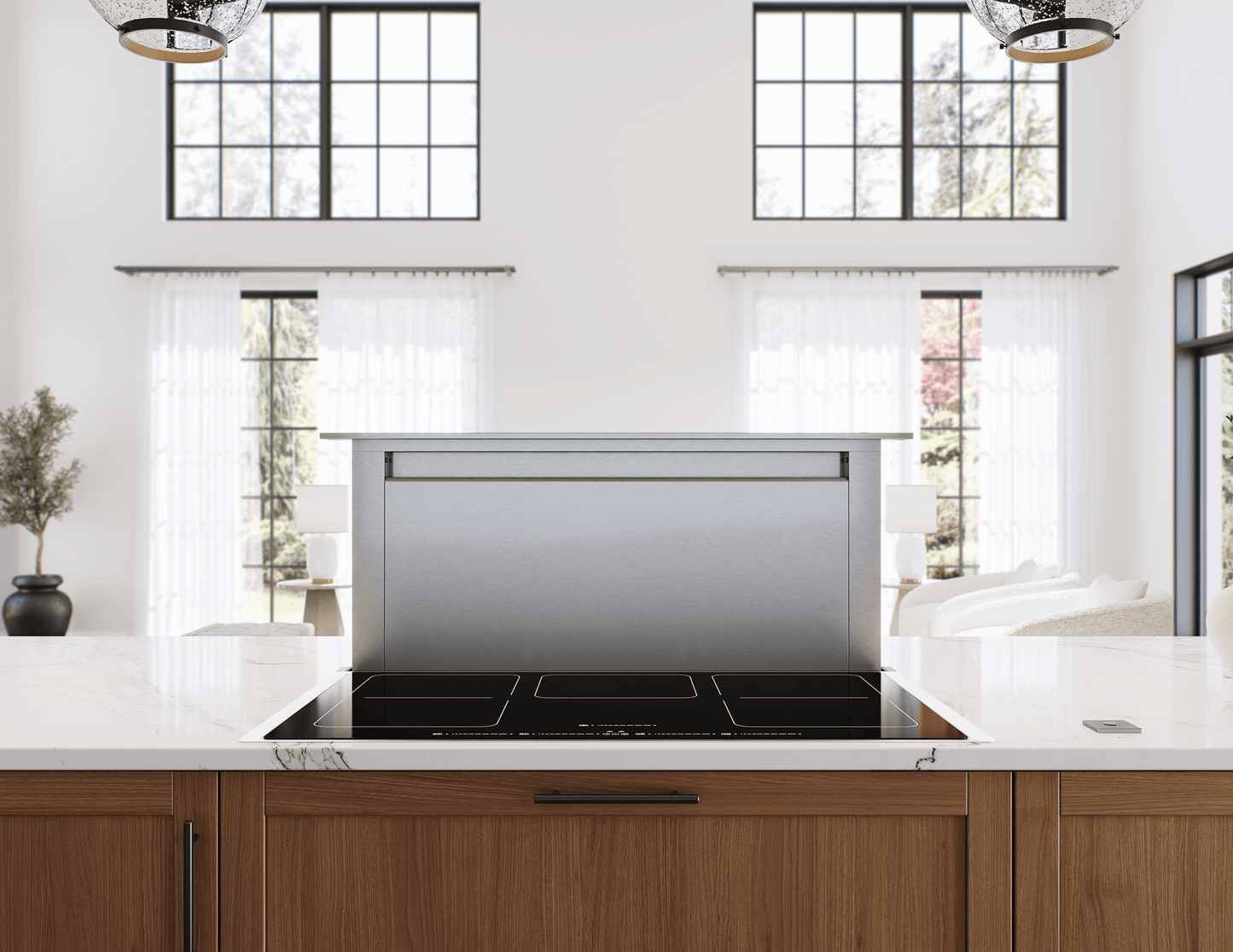 ZEPHYR Treviso Downdraft, 14" rise, 30" Width, SS, 600 CFM in Stainless Steel  - ZTVE30AS