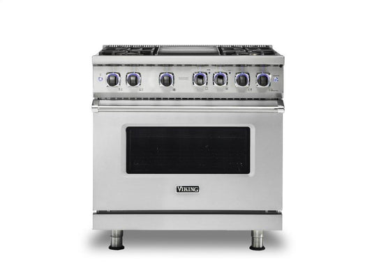 VIKING 36" Dual Fuel Range - VDR7362 Viking 7 Series in Stainless Steel - VDR73624GSSLP