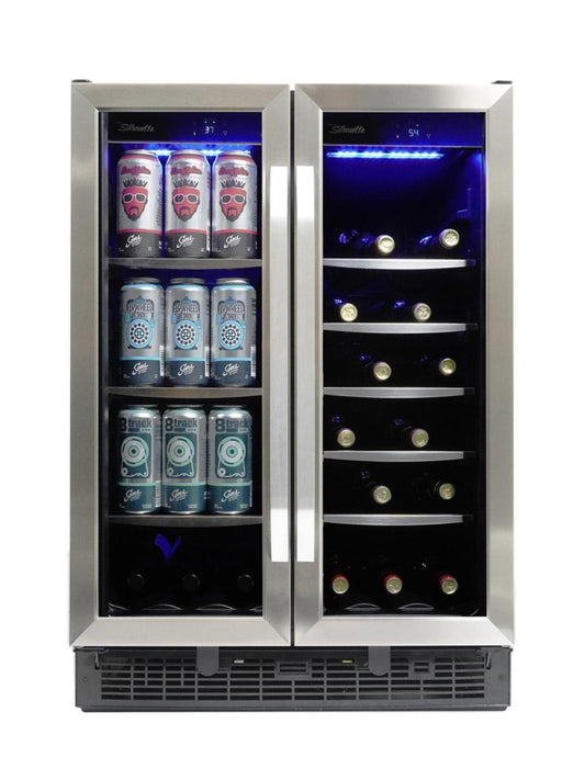 SILHOUETTE Silhouette 24" Built-in Beverage Center in Stainless Steel - SBC051D1BSS