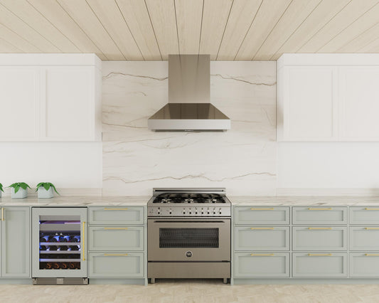 XO APPLIANCE XOVV248SC 48in Pro Wall Chimney Hood in Stainless Steel Straight Lip 600/395 CFM in Stainless Steel - XOVV248SC