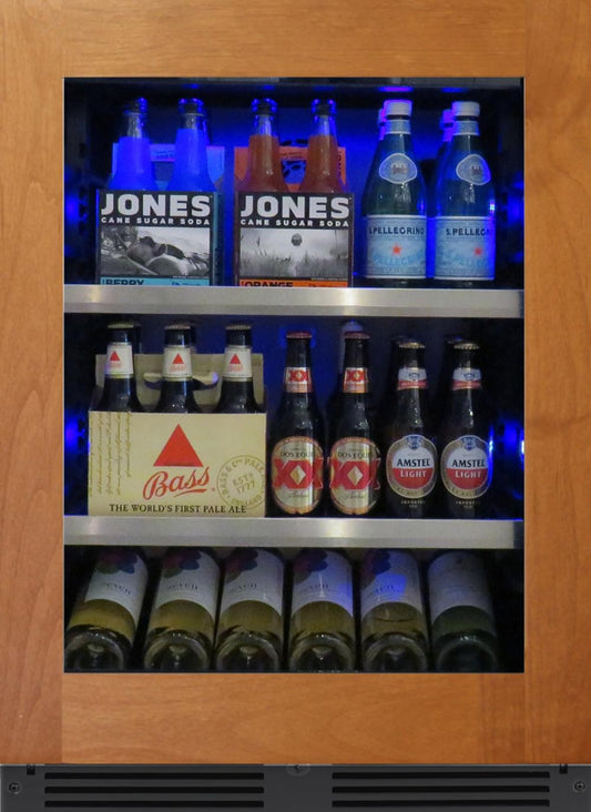 XO APPLIANCE XOU24BCGOR 24" Beverage Center, Panel Ready Glass, Right Hinge Custom Panel Ready - XOU24BCGOR