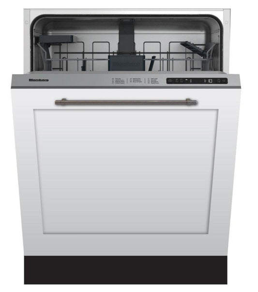 BLOMBERG APPLIANCES DW51600FBI 24in Dishwasher ADA Overlay 48dBA top control 6 cycle, beam on floor Custom Panel Ready - DW51600FBI