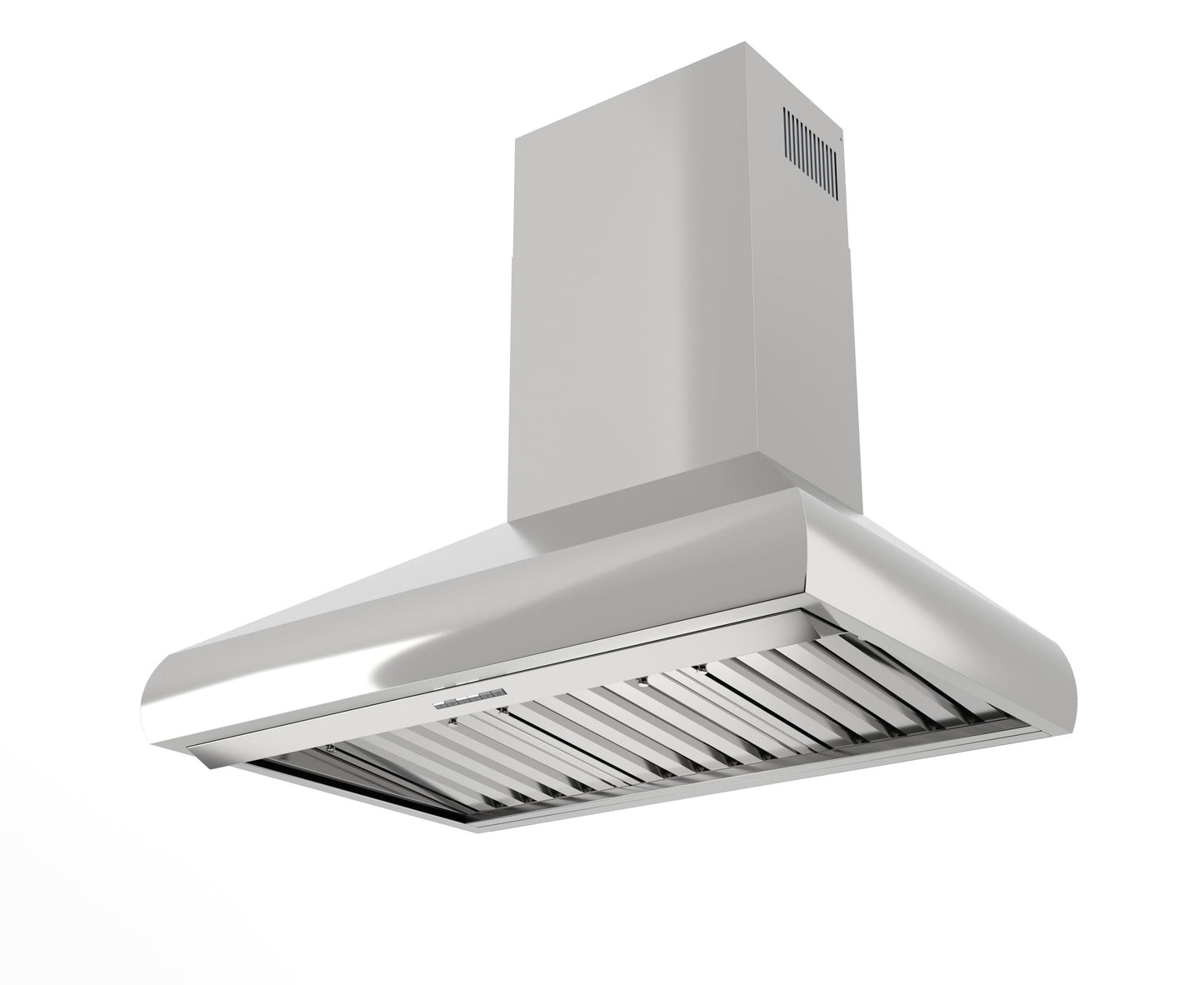 XO APPLIANCE XOVW48SC 48in Pro Wall Chimney Hood in Stainless Steel Rounded Lip 600/395 CFM in Stainless Steel - XOVW48SC