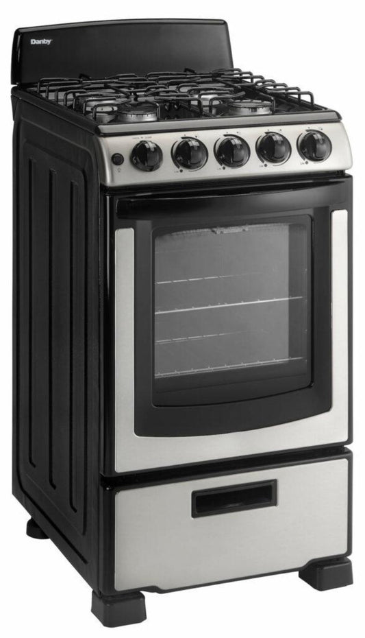 DANBY Danby 20" Wide Gas Range in Stainless Steel - DR203BSSGLP