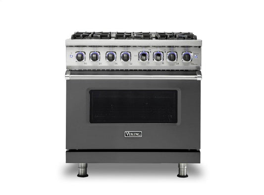 VIKING 36" Dual Fuel Range - VDR7362 Viking 7 Series Gray - VDR73626BDGLP