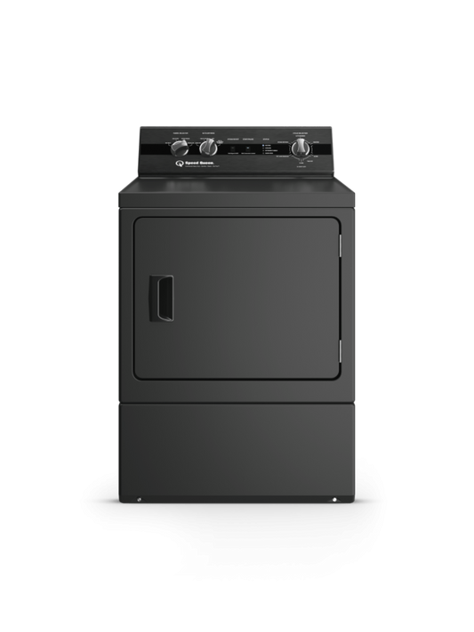 SPEED QUEEN DC5004BE DC5 Sanitizing Electric Dryer with Pet Plus Extended Tumble Steam  Black - DC5004BE